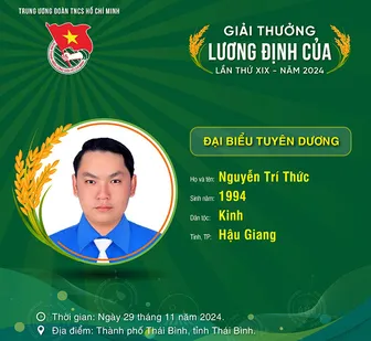 Cán bộ đoàn ưu tú của xã Châu Thành