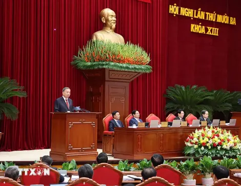 Phát biểu của Tổng Bí thư Tô Lâm tại Phiên khai mạc Hội nghị Trung ương lần thứ mười ba Ban Chấp hành Trung ương Đảng khóa XIII