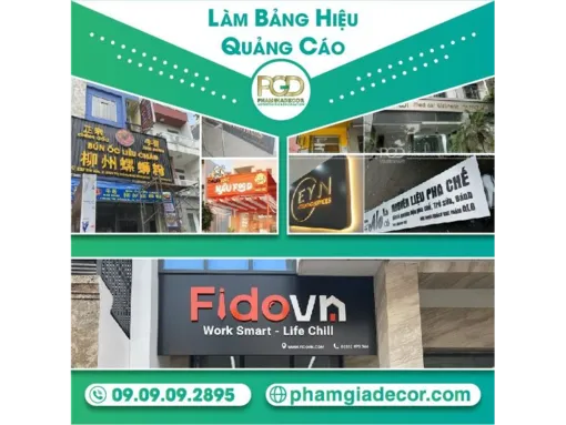 Phạm Gia Decor - Công ty thi công bảng hiệu uy tín chuyên nghiệp hàng đầu tại TP Hồ Chí Minh