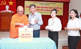 Nhiều địa phương phát động ủng hộ đồng bào bị thiệt hại do cơn bão số 10