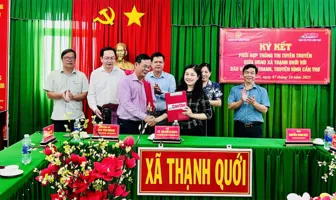 Báo và Phát thanh, Truyền hình Cần Thơ ký kết phối hợp thông tin tuyên truyền với UBND xã Thạnh Quới