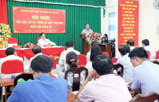 Cử tri phường An Bình kiến nghị nhiều vấn đề, tạo đòn bẩy để địa phương phát triển Cử tri phường An Bình kiến nghị nhiều vấn đề, tạo đòn bẩy để địa phương phát triển