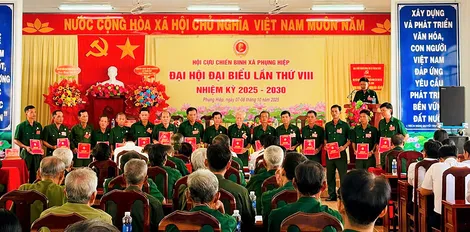 Đại hội đại biểu Hội Cựu chiến binh phường Ô Môn, phường Vị Tân và xã Phụng Hiệp nhiệm kỳ 2025-2030