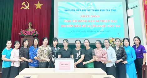 Khuyến khích hội viên, phụ nữ hỗ trợ đồng bào bị thiệt hại do bão