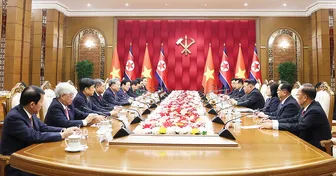 Tổng Bí thư Tô Lâm hội đàm với Tổng Bí thư, Chủ tịch Quốc vụ Triều Tiên Kim Jong Un