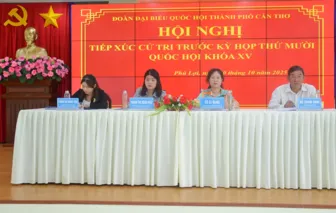 Đoàn đại biểu Quốc hội TP Cần Thơ tiếp xúc cử tri tại phường Phú Lợi