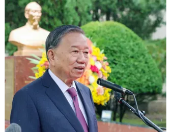 Tổng Bí thư Tô Lâm dự Lễ khánh thành tượng Chủ tịch Hồ Chí Minh tại Triều Tiên