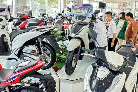 Thị trường xe gắn máy tăng tốc kích cầu tiêu dùng