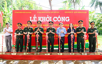 យោធ​ភូមិ​ភាគ​៩ បើក​ការ​ដ្ឋាន​សាង​សង់​ផ្ទះ​ជូន​គ្រួ​សារ​ក្រី​ក្រ និង​គ្រួ​សារ​អ្នក​មាន​សគុណ​