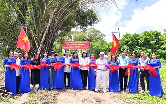 Chung sức xây dựng cầu ở Mỹ Hương