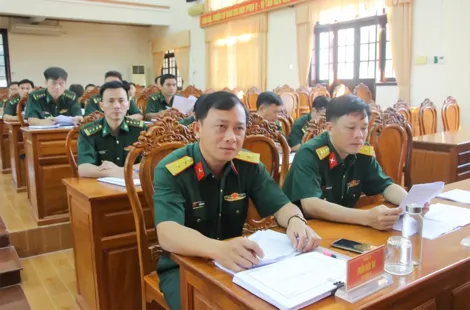 Tập huấn cán bộ tham gia diễn tập khu vực phòng thủ cấp khu vực