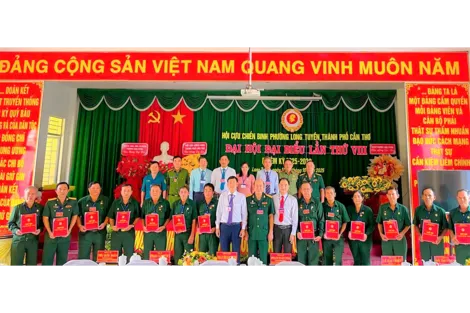 Hội Cựu chiến binh phường Long Tuyền và các xã Trung Hưng, Vĩnh Trinh tổ chức Đại hội đại biểu nhiệm kỳ 2025-2030