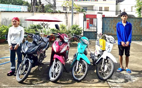 Bắt 2 đối tượng trộm cắp xe ở nhà trọ