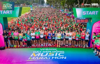 Ấn tượng giải chạy VPBank Đất Sen Hồng Music Marathon 2025
