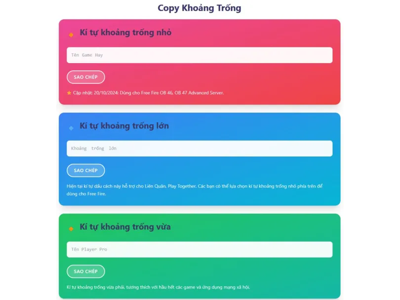 Kí tự đặc biệt khoảng trống: Cách dùng không bị chặn (kèm mẫu) tại kitu360
