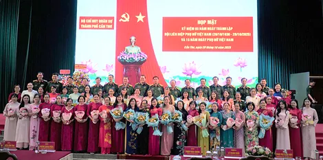 Bộ Chỉ huy Quân sự TP Cần Thơ họp mặt kỷ niệm Ngày thành lập Hội LHPN Việt Nam