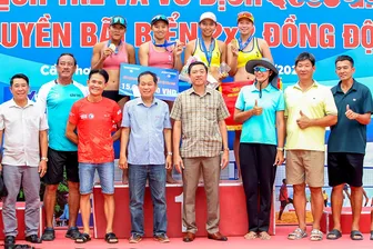 “Cú đúp” mới của bóng chuyền bãi biển Cần Thơ