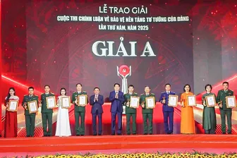 Chủ tịch nước Lương Cường dự Lễ trao giải Cuộc thi Chính luận về Bảo vệ nền tảng tư tưởng của Đảng lần thứ Năm