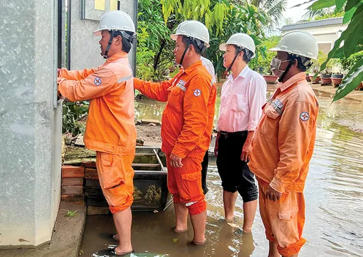 Giữ an toàn điện khi triều cường dâng cao