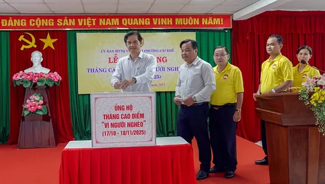 Phường Cái Khế phát động Tháng cao điểm “Vì người nghèo”  Phường Cái Khế phát động Tháng cao điểm “Vì người nghèo”