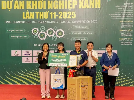 13 dự án xuất sắc đạt giải Cuộc thi “Dự án Khởi nghiệp Xanh” năm 2025 13 dự án xuất sắc đạt giải Cuộc thi “Dự án Khởi nghiệp Xanh” năm 2025