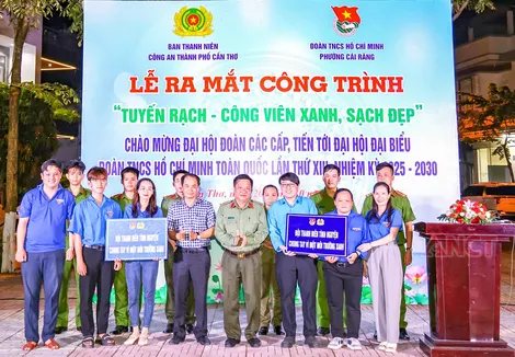 Ra mắt công trình thanh niên “Tuyến rạch - Công viên xanh, sạch, đẹp”