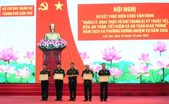 Bộ Chỉ huy Quân sự TP Cần Thơ sơ kết Cuộc vận động 50