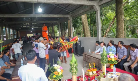 Chùa Pô Thi Thlâng, xã Thới An Hội tổ chức Lễ hạ thủy ghe Ngo