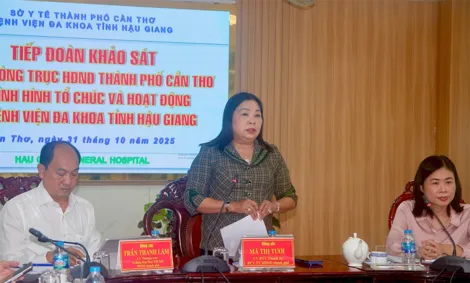 HĐND TP Cần Thơ khảo sát hoạt động của Bệnh viện Đa khoa Hậu Giang HĐND TP Cần Thơ khảo sát hoạt động của Bệnh viện Đa khoa Hậu Giang