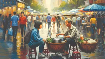 Giữa phố, chợt có người giống cha