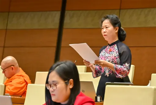 Đại biểu Quốc hội Tô Ái Vang góp ý đối với dự án Luật Phòng bệnh