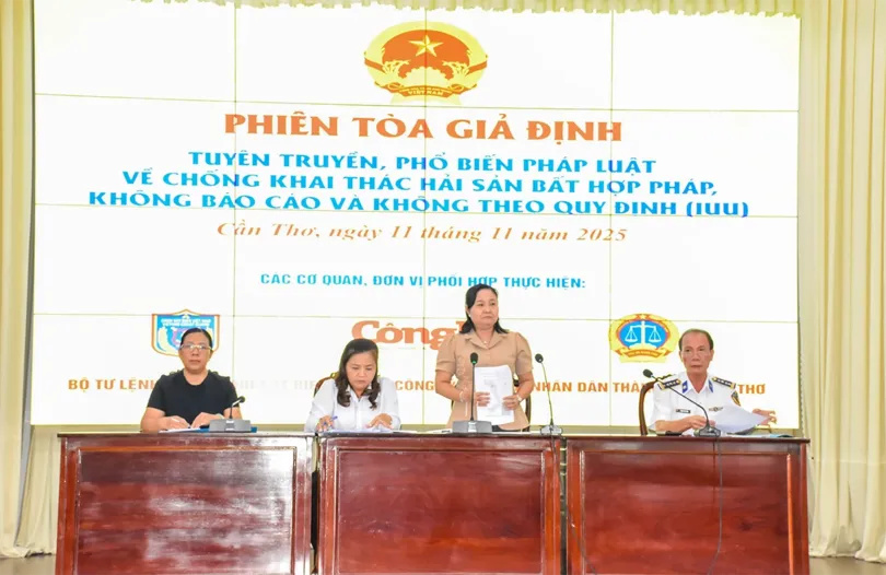 Tuyên truyền phòng, chống khai thác IUU qua phiên tòa giả định