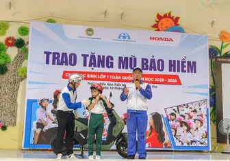 Tặng 52.204 nón bảo hiểm cho học sinh TP Cần Thơ