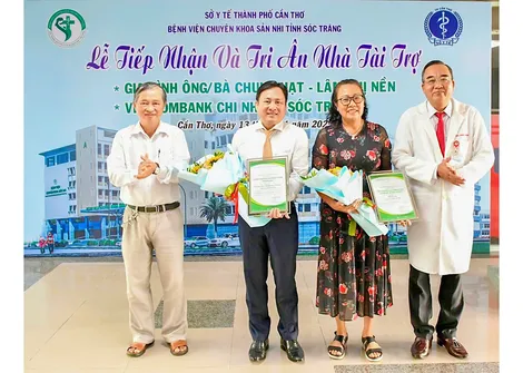 Bệnh viện chuyên khoa Sản Nhi tỉnh Sóc Trăng được tài trợ máy tầm soát bệnh lý tim mạch