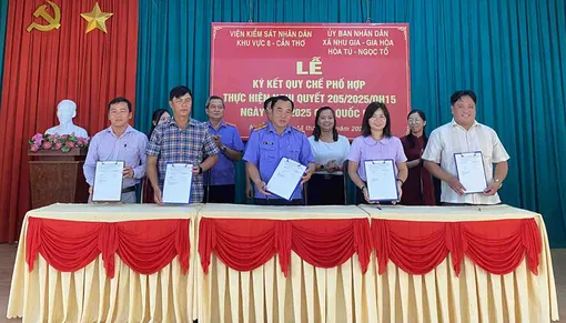 Ký kết quy chế phối hợp trong tố tụng công ích