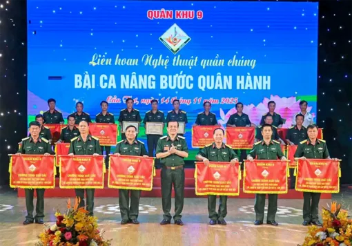 Bế mạc Liên hoan Nghệ thuật quần chúng lực lượng vũ trang Quân khu 9 lần thứ XX năm 2025