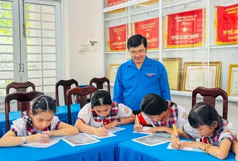 100% liên đội hưởng ứng phong trào "Viết thư gửi Đại hội đại biểu Đoàn TNCS Hồ Chí Minh TP Cần Thơ" 100% liên đội hưởng ứng phong trào