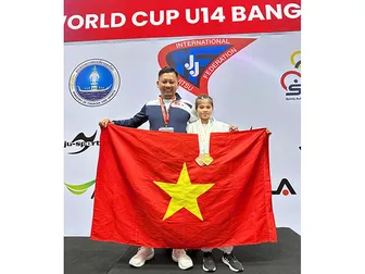 VĐV Jujitsu Cần Thơ giành HCV giải thế giới