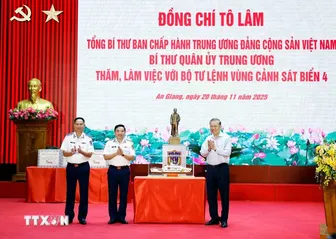 Tổng Bí thư Tô Lâm: Tập trung xây dựng Cảnh sát biển theo hướng tinh, gọn, mạnh