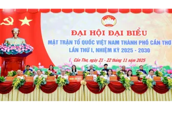 Phiên làm việc thứ nhất Đại hội đại biểu MTTQVN TP Cần Thơ nhiệm kỳ 2025-2030