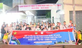 Học sinh TP Cần Thơ xuất quân tranh tài Cuộc thi Robothon quốc tế 2025