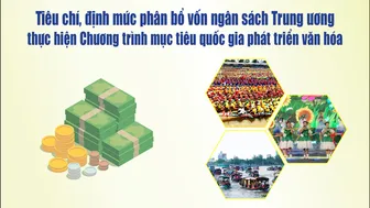 [INFOGRAPHICS] Tiêu chí, định mức phân bổ vốn ngân sách Trung ương thực hiện Chương trình mục tiêu quốc gia phát triển văn hóa