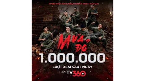 "Mưa đỏ" cán mốc 1 triệu lượt xem sau 24 giờ phát miễn phí trên TV360