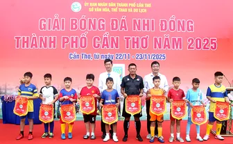 Khai mạc Giải Bóng đá nhi đồng TP Cần Thơ năm 2025