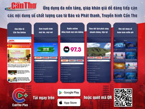 CanTho Plus - Ứng dụng đa nền tảng, giúp khán giả dễ dàng tiếp cận các nội dung số chất lượng cao từ Báo và Phát thanh, Truyền hình Cần Thơ
