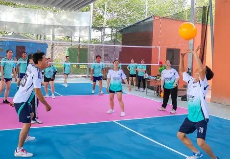 Sôi nổi phong trào bóng chuyền hơi