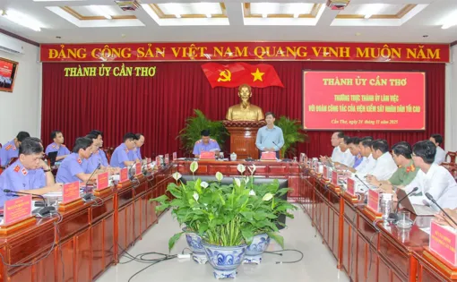 Bí thư Thành ủy tiếp đoàn công tác của Viện Kiểm sát Nhân dân tối cao