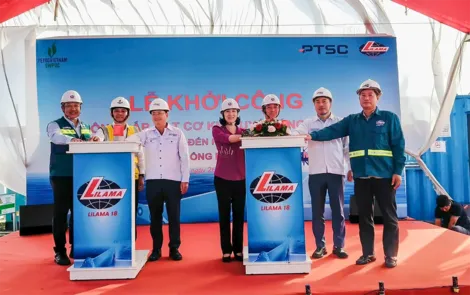 An Giang: Khởi công hạng mục lắp đặt cơ khí tuyến ống bờ Dự án Lô B - Ô Môn