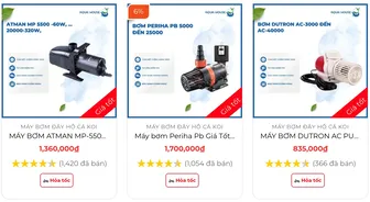 Máy bơm nước hồ cá chính hãng chất lượng tại AquaHouse