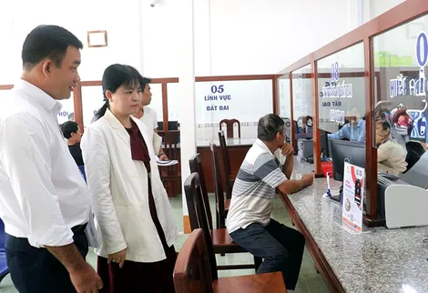 Kiểm tra công tác cải cách hành chính tại xã Trường Long